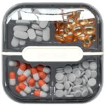 Clear Medicine Storage Box with Handle Home Organizer