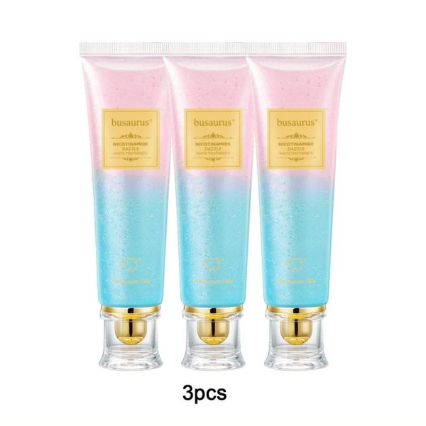 【Triple Whitening】NiacinamideWhitening Toothpaste Mint Oral-max Remove dental stains and plaque from teeth Moisture Moisturizing