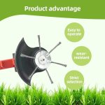 6 inch Steel Wire Rotary Brush Cutter Trimmer Head, (Bore 0.2inch/5mm) Weed Wacker Replacement Heads, Wired Trimmer Head Replacement for Electric Battery Powered Cordless String Trimmer, Weed Eater, Moss & Rust Removal