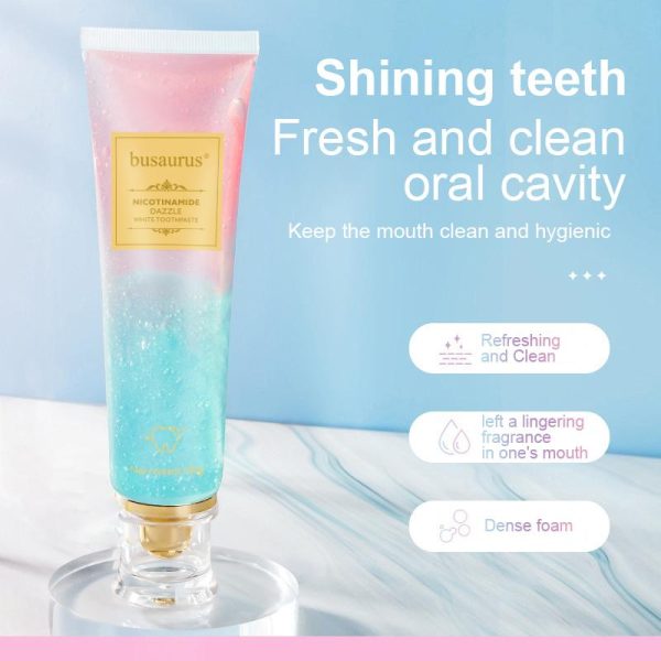 【Triple Whitening】NiacinamideWhitening Toothpaste Mint Oral-max Remove dental stains and plaque from teeth Moisture Moisturizing
