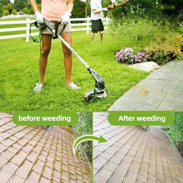 6 inch Steel Wire Rotary Brush Cutter Trimmer Head, (Bore 0.2inch/5mm) Weed Wacker Replacement Heads, Wired Trimmer Head Replacement for Electric Battery Powered Cordless String Trimmer, Weed Eater, Moss & Rust Removal