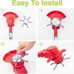 6 inch Steel Wire Rotary Brush Cutter Trimmer Head, (Bore 0.2inch/5mm) Weed Wacker Replacement Heads, Wired Trimmer Head Replacement for Electric Battery Powered Cordless String Trimmer, Weed Eater, Moss & Rust Removal