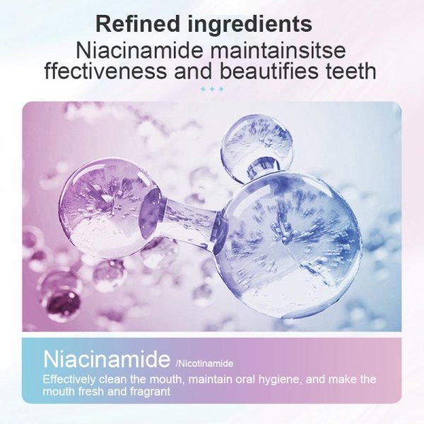 【Triple Whitening】NiacinamideWhitening Toothpaste Mint Oral-max Remove dental stains and plaque from teeth Moisture Moisturizing
