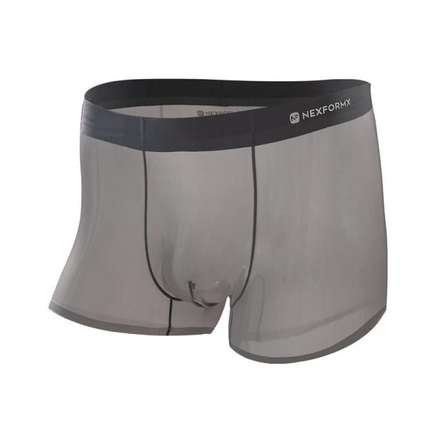 Men's Ultra-Thin Cooling Boxer Briefs Lightweight Microfiber Underwear Breathable No-Show Design Summer Comfort